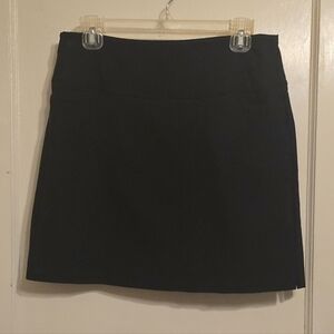 Black Skort Skirt w Built-In Shorts M Stretch Tummy Control, 2 Pockets